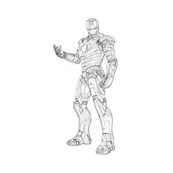ぬりえページ: 鉄人 (スーパーヒーロー) #80563 - 無料の印刷可能なぬりえページ