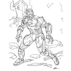 ぬりえページ: 鉄人 (スーパーヒーロー) #80575 - 無料の印刷可能なぬりえページ
