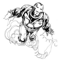 ぬりえページ: 鉄人 (スーパーヒーロー) #80584 - 無料の印刷可能なぬりえページ