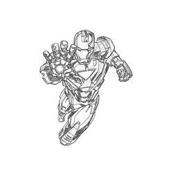 ぬりえページ: 鉄人 (スーパーヒーロー) #80595 - 無料の印刷可能なぬりえページ