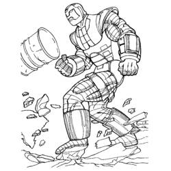 ぬりえページ: 鉄人 (スーパーヒーロー) #80597 - 無料の印刷可能なぬりえページ