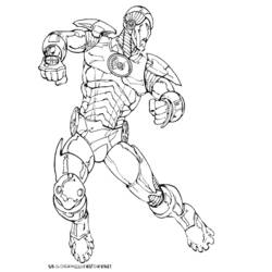 ぬりえページ: 鉄人 (スーパーヒーロー) #80600 - 無料の印刷可能なぬりえページ