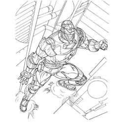 ぬりえページ: 鉄人 (スーパーヒーロー) #80609 - 無料の印刷可能なぬりえページ