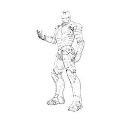 ぬりえページ: 鉄人 (スーパーヒーロー) #80625 - 無料の印刷可能なぬりえページ