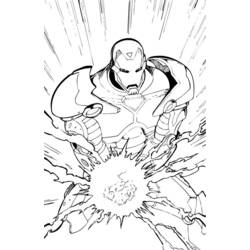 ぬりえページ: 鉄人 (スーパーヒーロー) #80633 - 無料の印刷可能なぬりえページ