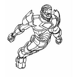 ぬりえページ: 鉄人 (スーパーヒーロー) #80634 - 無料の印刷可能なぬりえページ