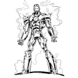 ぬりえページ: 鉄人 (スーパーヒーロー) #80657 - 無料の印刷可能なぬりえページ