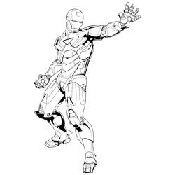 ぬりえページ: 鉄人 (スーパーヒーロー) #80663 - 無料の印刷可能なぬりえページ