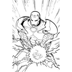 ぬりえページ: 鉄人 (スーパーヒーロー) #80687 - 無料の印刷可能なぬりえページ