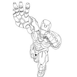 ぬりえページ: 鉄人 (スーパーヒーロー) #80694 - 無料の印刷可能なぬりえページ