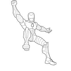 ぬりえページ: 鉄人 (スーパーヒーロー) #80700 - 無料の印刷可能なぬりえページ