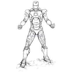 ぬりえページ: 鉄人 (スーパーヒーロー) #80701 - 無料の印刷可能なぬりえページ