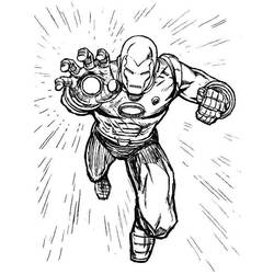 ぬりえページ: 鉄人 (スーパーヒーロー) #80710 - 無料の印刷可能なぬりえページ