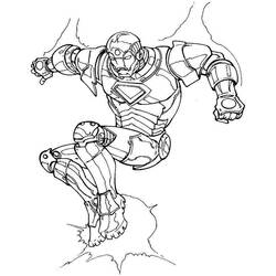 ぬりえページ: 鉄人 (スーパーヒーロー) #80718 - 無料の印刷可能なぬりえページ