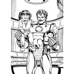 ぬりえページ: 鉄人 (スーパーヒーロー) #80728 - 無料の印刷可能なぬりえページ
