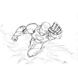 ぬりえページ: 鉄人 (スーパーヒーロー) #80763 - 無料の印刷可能なぬりえページ