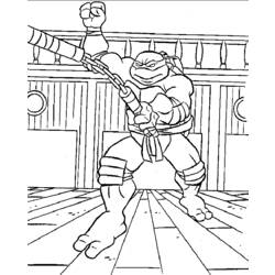 ぬりえページ: 忍者タートルズ (スーパーヒーロー) #75374 - 無料の印刷可能なぬりえページ