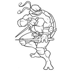 ぬりえページ: 忍者タートルズ (スーパーヒーロー) #75412 - 無料の印刷可能なぬりえページ