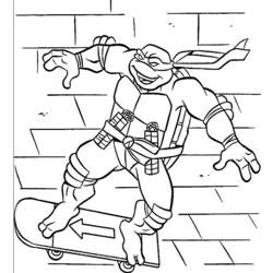 ぬりえページ: 忍者タートルズ (スーパーヒーロー) #75529 - 無料の印刷可能なぬりえページ