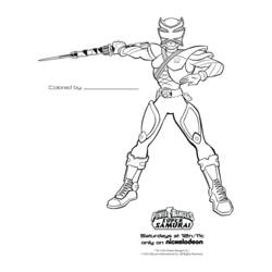 ぬりえページ: パワーレンジャー (スーパーヒーロー) #50002 - 無料の印刷可能なぬりえページ