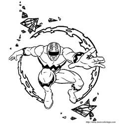 ぬりえページ: パワーレンジャー (スーパーヒーロー) #50013 - 無料の印刷可能なぬりえページ