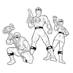 ぬりえページ: パワーレンジャー (スーパーヒーロー) #50065 - 無料の印刷可能なぬりえページ