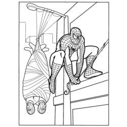 ぬりえページ: スパイダーマン (スーパーヒーロー) #78654 - 無料の印刷可能なぬりえページ