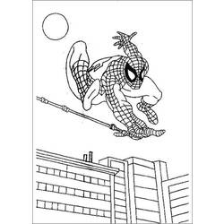 ぬりえページ: スパイダーマン (スーパーヒーロー) #78677 - 無料の印刷可能なぬりえページ