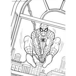 ぬりえページ: スパイダーマン (スーパーヒーロー) #78691 - 無料の印刷可能なぬりえページ