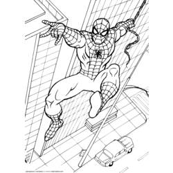 ぬりえページ: スパイダーマン (スーパーヒーロー) #78703 - 無料の印刷可能なぬりえページ