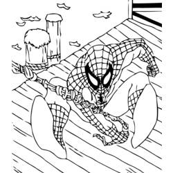 ぬりえページ: スパイダーマン (スーパーヒーロー) #78708 - 無料の印刷可能なぬりえページ