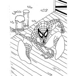 ぬりえページ: スパイダーマン (スーパーヒーロー) #78743 - 無料の印刷可能なぬりえページ