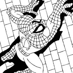 ぬりえページ: スパイダーマン (スーパーヒーロー) #78751 - 無料の印刷可能なぬりえページ