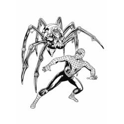 ぬりえページ: スパイダーマン (スーパーヒーロー) #78757 - 無料の印刷可能なぬりえページ