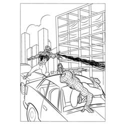 ぬりえページ: スパイダーマン (スーパーヒーロー) #78758 - 無料の印刷可能なぬりえページ