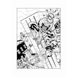 ぬりえページ: スパイダーマン (スーパーヒーロー) #78760 - 無料の印刷可能なぬりえページ