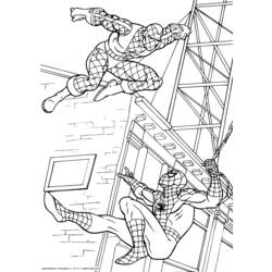ぬりえページ: スパイダーマン (スーパーヒーロー) #78770 - 無料の印刷可能なぬりえページ