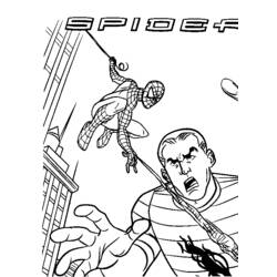 ぬりえページ: スパイダーマン (スーパーヒーロー) #78778 - 無料の印刷可能なぬりえページ