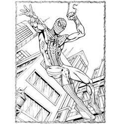ぬりえページ: スパイダーマン (スーパーヒーロー) #78808 - 無料の印刷可能なぬりえページ