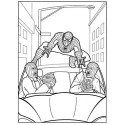 ぬりえページ: スパイダーマン (スーパーヒーロー) #78928 - 無料の印刷可能なぬりえページ