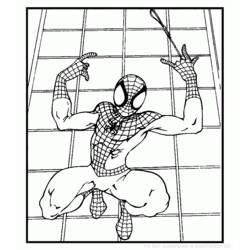 ぬりえページ: スパイダーマン (スーパーヒーロー) #78958 - 無料の印刷可能なぬりえページ