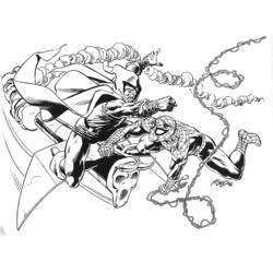 ぬりえページ: スパイダーマン (スーパーヒーロー) #78963 - 無料の印刷可能なぬりえページ