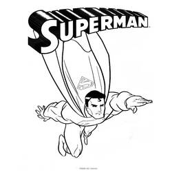 ぬりえページ: スーパーマン (スーパーヒーロー) #83610 - 無料の印刷可能なぬりえページ