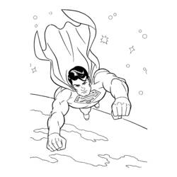 ぬりえページ: スーパーマン (スーパーヒーロー) #83614 - 無料の印刷可能なぬりえページ