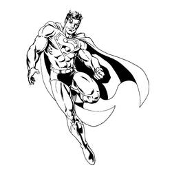 ぬりえページ: スーパーマン (スーパーヒーロー) #83620 - 無料の印刷可能なぬりえページ
