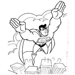 ぬりえページ: スーパーマン (スーパーヒーロー) #83624 - 無料の印刷可能なぬりえページ