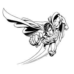 ぬりえページ: スーパーマン (スーパーヒーロー) #83626 - 無料の印刷可能なぬりえページ