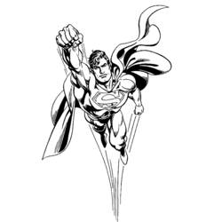ぬりえページ: スーパーマン (スーパーヒーロー) #83653 - 無料の印刷可能なぬりえページ