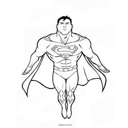 ぬりえページ: スーパーマン (スーパーヒーロー) #83655 - 無料の印刷可能なぬりえページ