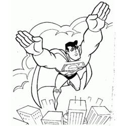 ぬりえページ: スーパーマン (スーパーヒーロー) #83664 - 無料の印刷可能なぬりえページ